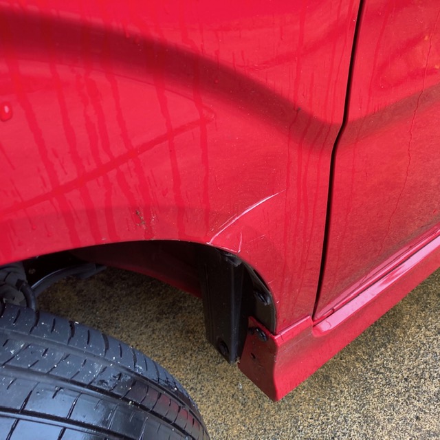 【ﾜｺﾞﾝR】鈑金しました！の画像