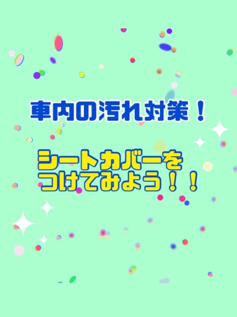【汚れ対策】シートカバーをつけてみよう！の画像